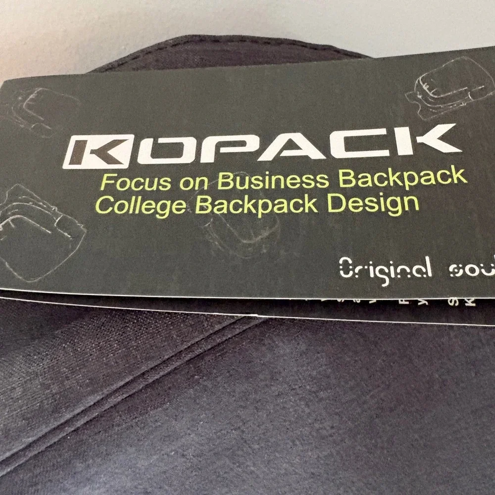 NEW KOPACK Backpack Gray Business Laptop Anti Theft Travel Daypack Fit USB